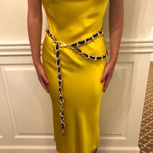 B-Low the Belt Leather & Chain Belt